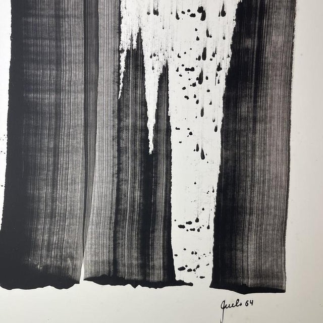 André Engels, Abstract Composition, Mixed Media on Paper, 1964 For Sale - Image 6 of 18