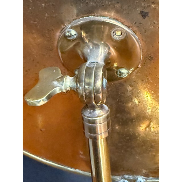Antique Brass Swivel Adjustable Vanity /Table Mirror For Sale - Image 4 of 10