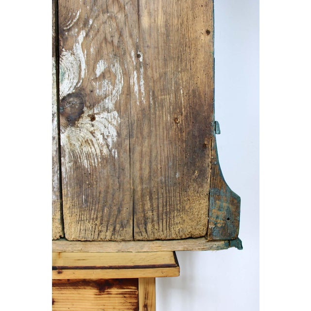 Wood Baroque Cabinet in Pine For Sale - Image 7 of 9