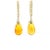 2020s 12.84 Carat Fire Opal Diamond Yellow Gold Drop Earrings, A Pair For Sale - Image 5 of 7