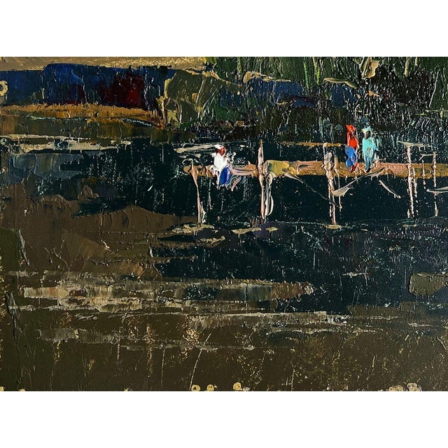 Oil Painting Romantic Get-Togethers by the River Oksana Ivanyuk For Sale - Image 6 of 10