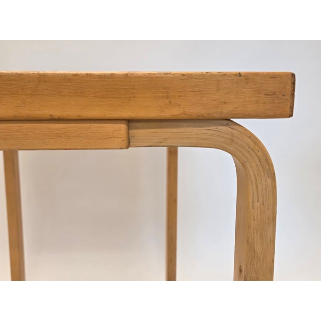 Wood L-Legged Table by Alvar Aalto for Artek, 1960s For Sale - Image 7 of 13