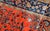Handmade antique Sarouk rug in original good condition. The rug has been made in the beginning of 20th century in bright...