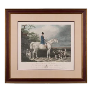 Mr. William Long on Bertha Fox Hunt Engraving by Edward Hacker
