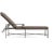 Contemporary Brown Jordan Venetian Adjustable Chaise Lounge, Mica frame with Fusion Taupe fabric For Sale - Image 3 of 11