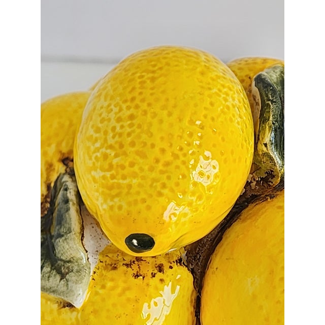 Vintage Lemon Ceramic Topiary For Sale - Image 9 of 12