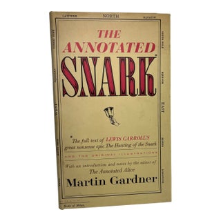 1962 the Annotated Snark Lewis Carroll Book For Sale
