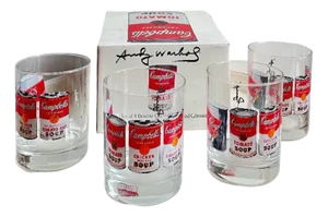 Campbells Series Glasses attributed to Andy Warhol for Block, 1990s, Set of 4