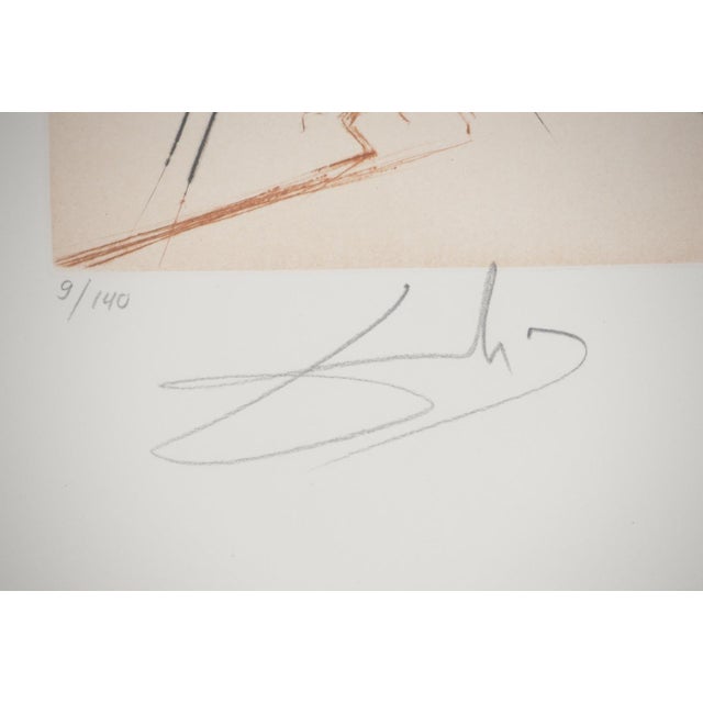 Modern Salvador Dali, The Little Knight, Original Engraving For Sale - Image 3 of 6