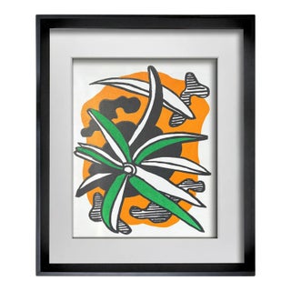 Fernand Leger Original Ltd. Edition Lithograph 1952 W/ Archival Frame For Sale