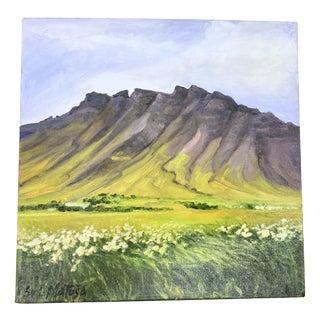 Svetlana Matusa-Lana, Iceland, Esja in Summer, 2011, Oil on Canvas For Sale