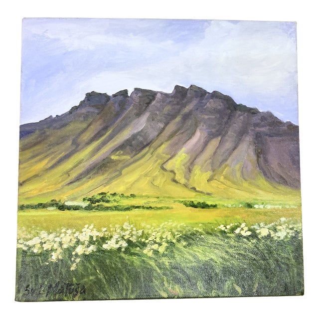 Svetlana Matusa-Lana, Iceland, Esja in Summer, 2011, Oil on Canvas For Sale