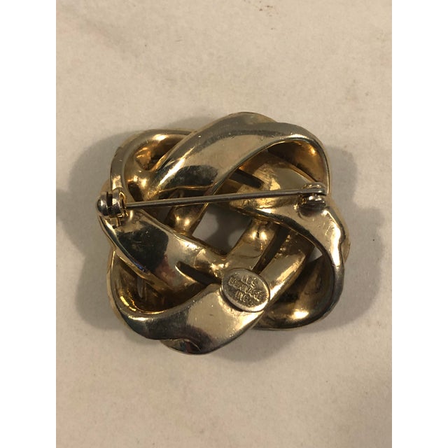 1950s 1950s Les Bernard Celtic Knot Brooch Pin For Sale - Image 5 of 7