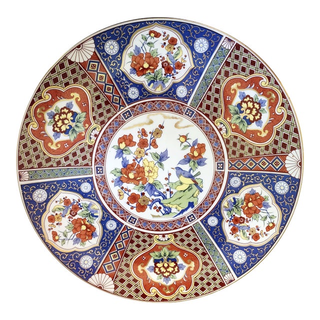 Imari by Heygill Decorative Wall Accent Display Vintage Porcelain Round Serving Platter For Sale