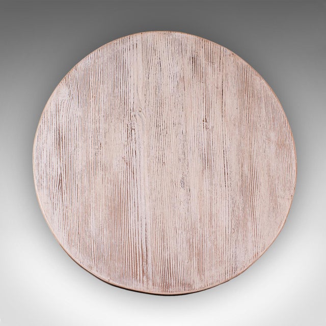 Metal Vintage Britannia Table, English, Pine, Cast Iron, Mid Century Victorian Revival For Sale - Image 7 of 12
