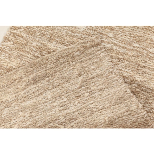 Modern Flat-Weave Beige Hemp and Wool Runner by Doris Leslie Blau For Sale In New York - Image 6 of 7