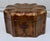 Gold VTG Painted Florentine Style Jewelry Box W/Lined Fitted Interior /Removable Section For Sale - Image 8 of 13