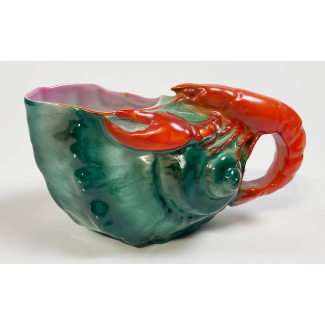 Figurative Vintage Royal Bayreuth Lobster Creamer Dish For Sale - Image 3 of 9