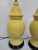 Mid Century Hollywood Regency Yellow Ceramic Ginger Jar Yellow Table Lamps - A Pair For Sale - Image 6 of 9