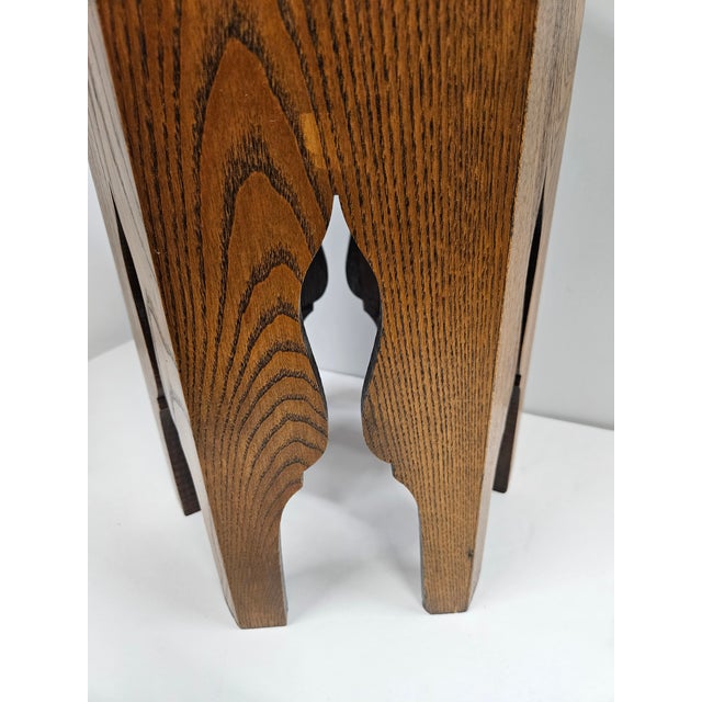 Arts and Crafts Hexagonal Side Table Plant Stand For Sale - Image 6 of 15