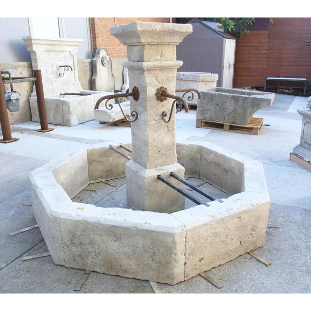 Auriol French Octagonal Village Style Center Fountain From the South of France For Sale - Image 16 of 18
