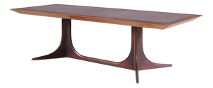 Wood & Copper Coffee Table, Denmark, 1960s