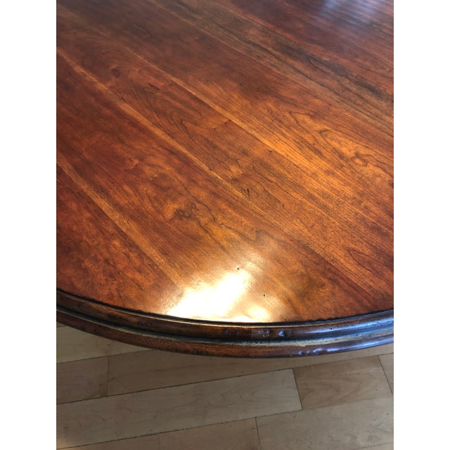 Drexel Heritage Mahogany Dining Table. Custom Gold Leafing on Edges