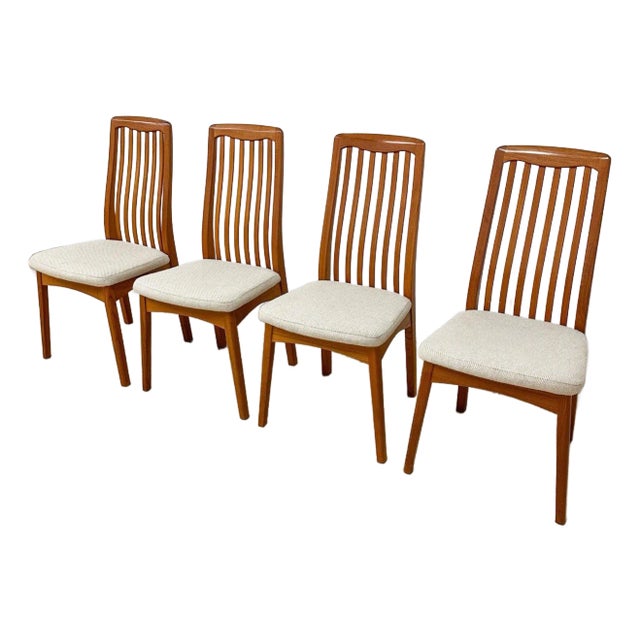 1970s Mid-Century Modern Benny Linden Teak Dining Chairs - Set of 4 For Sale