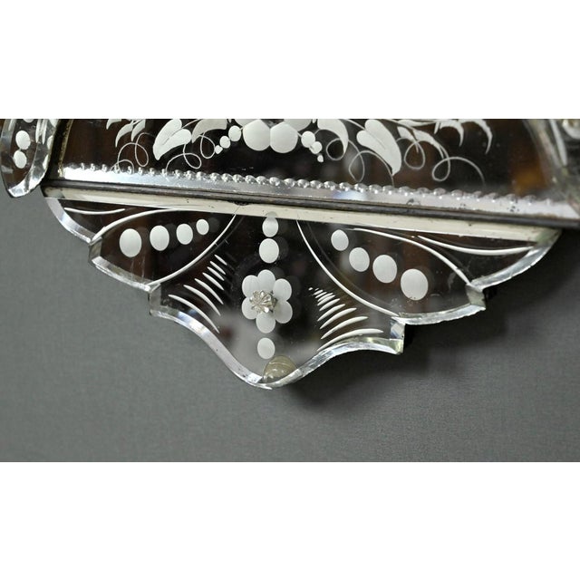 Vintage Octagonal Venetian Mirror, 1950 For Sale - Image 15 of 18