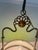 1960s Vintage Brass Pendant Light with Green Canfino and Ceramic, 1969 For Sale - Image 5 of 12