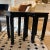 Baker Furniture Company Vintage Black Baker Style Lacquered Textured Grasscloth Covered Drink Tables- A Pair For Sale - Image 4 of 11