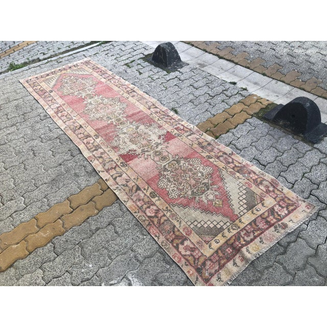 1960s 1960s Turkish Handmade Hallway Runner Rug For Sale - Image 5 of 11