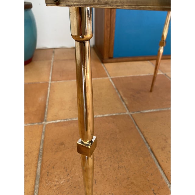 Coffee Table in Brass with Black Glass Top, 1930s For Sale - Image 14 of 18