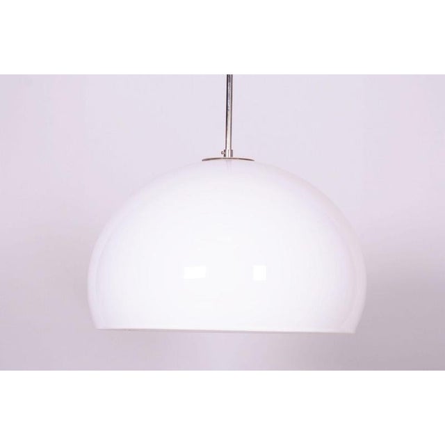Mid-Century Chrome Chandelier by Guzzini for Meblo, Italy, 1970s For Sale - Image 3 of 9