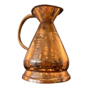 19th Century English Victorian Tavern Copper Half Gallon Ale Measure
