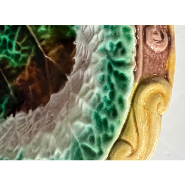 Antique 19th Century Majolica Bread Tray, C1880s For Sale - Image 12 of 12