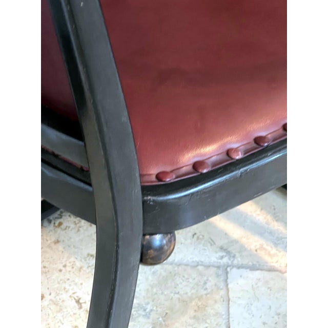 Traditional Rare Pair of Josef Hoffmann Model 725 B/F Chairs for J. & J. Kohn For Sale - Image 3 of 18