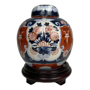Mid 20th Century Small Imari Mellon Jar