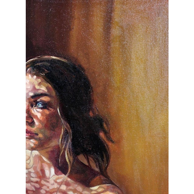 Elin Sian Blake, First Light, Mother & Baby with Welsh Blanket, 21st Century, Oil on Canvas For Sale - Image 7 of 18