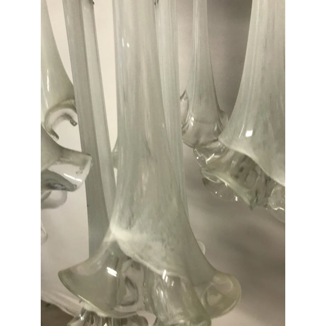 Mid-Century Murano Flower Pendant For Sale - Image 7 of 11