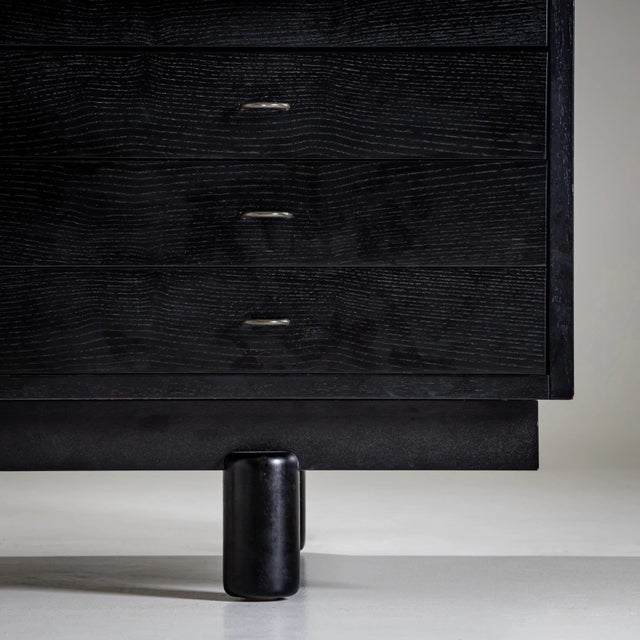 Black Black Desk by Gianfranco Frattini for Bernini, Italy, 1960s For Sale - Image 8 of 14