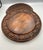 Brown Early 20th Century European Antique Black Forest 11.5" Carved Wood Bread Board Charger Plate Set For Sale - Image 8 of 8