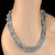 Two Strand Eternity Necklace of Aquamarine Polished Chips For Sale - Image 4 of 7
