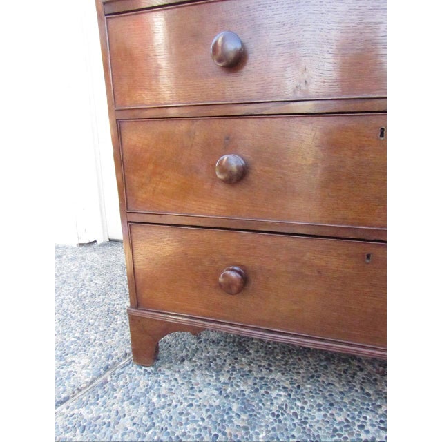 Antique English Oak Chest of Drawers For Sale - Image 10 of 18