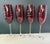 Hollywood Regency Late 20th Century Mikasa Cheers Ruby Red Etched Champagne Flutes, Set of 4 For Sale - Image 3 of 8