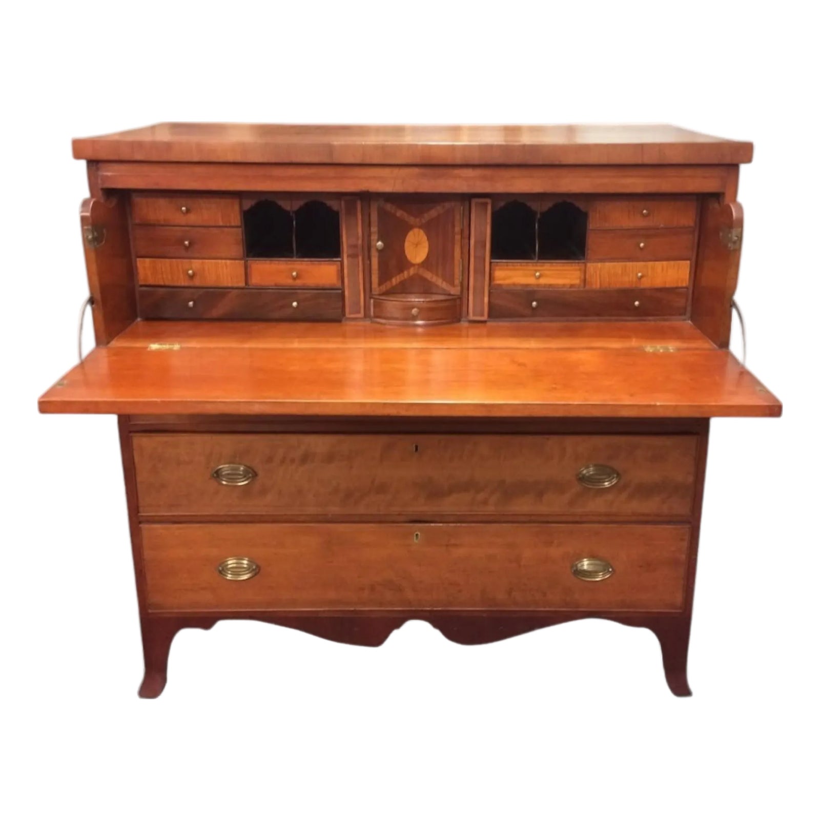Antique Butler's Desk, Cherry Desk | Chairish