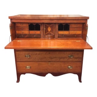 Antique Butler's Desk, Cherry Desk For Sale