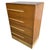 Mid-Century Modern 1950s Restored Mid-Century Waterfall Highboy Mahogany Dresser W/ Stacked Rattan Base For Sale - Image 3 of 8