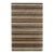 5x8 Multicolor Hand-Knotted Wool Harmonic Earth Tones Striped Modern Carpet Rug For Sale