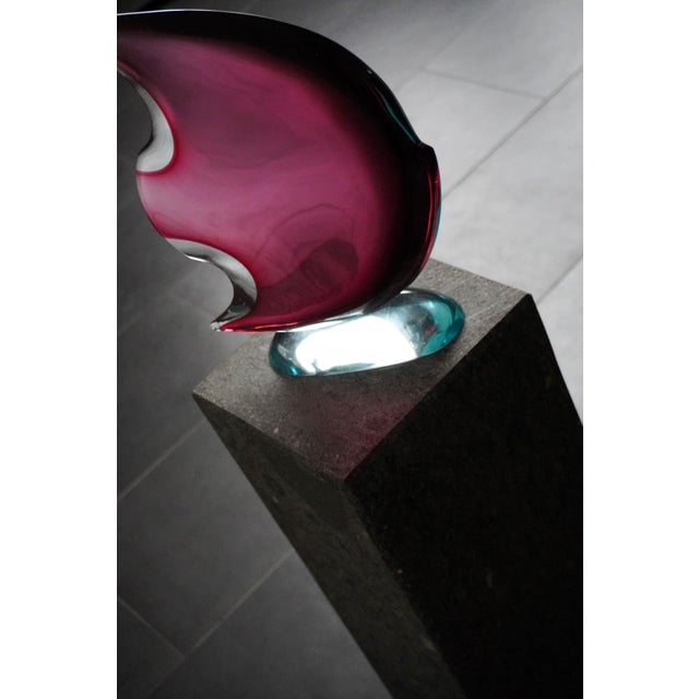 Flavio Poli Glass Sculpture by Flavio Poli for Seguso, 1950s-1960s For Sale - Image 4 of 9